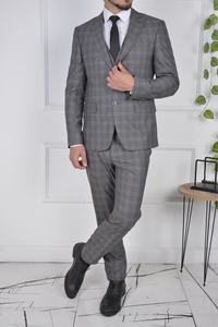 Traje de hombre de marca turca superior al mejor precio barato al por mayor moderno ajustado personalizado nuevo último diseño de alta calidad - Product Image 2