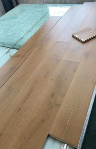 Suelo de roble blanco europeo para interior, parquet de ingeniería rústica, tablones rectos, suelo de madera dura multicapa Natural para sala de estar - Product Image 3