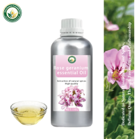Huile Essentielle de Géranium Rose 100% Pure Jaune Clair/Vert Arôme Floral Doux en Vrac pour Soins de la Peau Cosmétiques Parfums Maison Zhongzhi