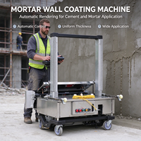 Nouvelle machine à plâtrer la plus récente au monde - Largeur de travail de 80/100/120 cm, adaptée au pulvérisation de ciment et de mastic, et au plâtrage
