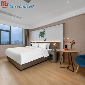 Foshan Factory fabrica juego de muebles de dormitorio y cama doble de diseño moderno personalizado para cadenas de hoteles hecho en China - Product Image 2