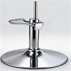 Base Redonda Cromada para Cadeira de Salão Hidráulica |   Bomba para Cadeira de Barbeiro |   Pedal de Elevação - Product Image 4