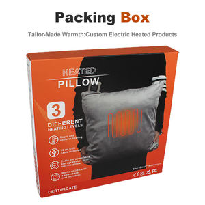 Almohada de Soporte Lumbar Eléctrica Calefactable de Poliéster 100% Reciclado, Retardante de Llama, Desmontable, Lavable, USB, Alivio de la Fatiga - Product Image 6