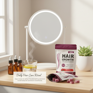 LuvVita Vente en gros ODM/OEM Bonbons gélifiés à la vitamine C et à la biotine pour la croissance des cheveux pour adultes - 60 gélifiés quotidiens - Product Image 3