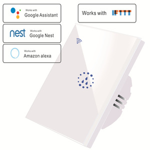 Interrupteur intelligent WiFi <span class=keywords><strong>20A</strong></span> ON/OFF pour chaudière <span class=keywords><strong>chauffe</strong></span>-<span class=keywords><strong>eau</strong></span> Panneau tactile WiFi Minuterie Contrôle par application US/EU Compatible Alexa Google Home 250V - Product Image 2