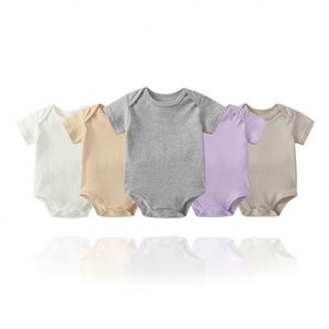 Combinaison triangulaire à manches courtes multicolores pour bébé - Combinaison mignonne pour nouveau-nés garçons et filles - Product Image 1