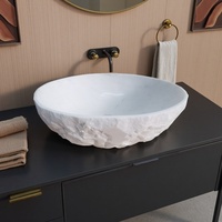 Plateau de lavabo moderne en marbre naturel de luxe Stonekocc Volakas pour la décoration de salle de bain, villa, appartement et hôtel