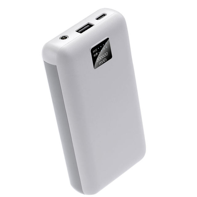 20000mAh Li-Polymer Battery DC Power Bank 12V 2A Output 10W Quick Charge LED Display Universal Socket for Air-conditioned