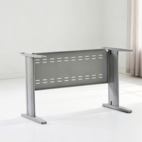 Meubles de bibliothèque au design moderne, table de lecture avec cadre en acier carbone, table de bureau pour étudiants, table de lecture pour salle d'étude
