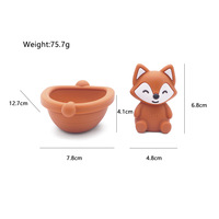 Ensemble de jouets flottants empilables en silicone en forme d'animaux de dessin animé pour les doigts