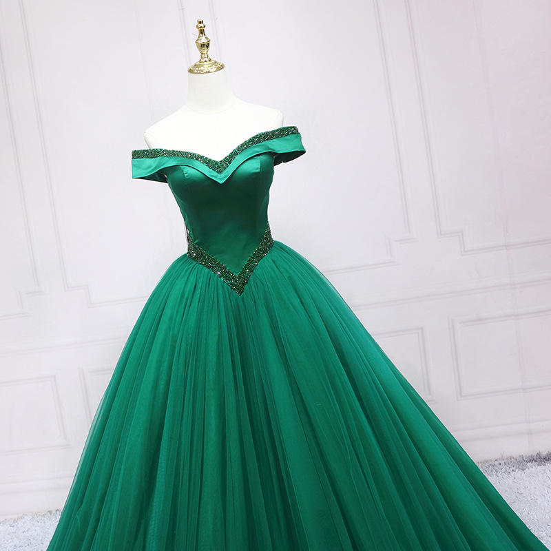 weeding dress lite green