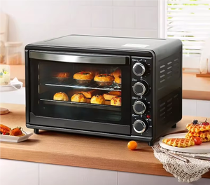 Manufacturer Customized 32L Large Capacity Toaster Ovens Household Kitchen Oven Baking Pizza <b>With</b> Two Hot Plates 32L Electric Ba - Product Image 1