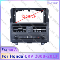 Autoradio multimédia avec écran tactile de 12,3 pouces Maisimei pour Honda CRV 2008-2011, GPS, Carplay, navigation, cadre