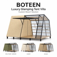 Tente de camping de luxe BOTEEN 2026, célèbre sur internet, pour toutes les saisons, avec une chambre et un salon, structure en acier
