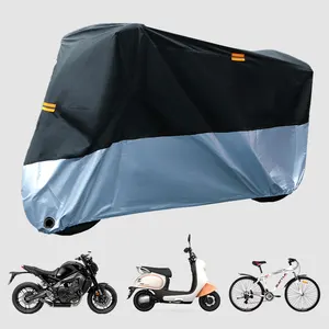 190T重型织物户外防水防紫外线摩托车罩斗篷