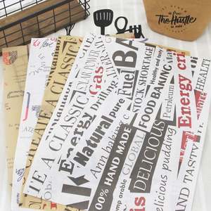 Food Grade Custom logo Printed Wax <b>Paper</b> <b>Grease</b> Proof Sandwich <b>Paper</b> - Product Image 2