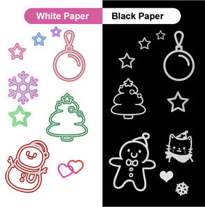 8/12/20色アウトラインマーカーカスタマイズ金属アウトラインマーカーペイントペングリーティングカードを書くためのカラーペン - Product Image 6