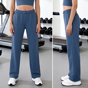 Pantalones Deportivos Casuales de Cintura Alta para Mujer, Pantalones de Entrenamiento, Joggers de Pierna Ancha para Correr y Hacer Ejercicio - Product Image 2