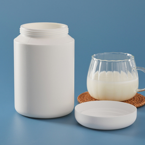 برطمان مسحوق بروتين بلاستيكي مخصص لتعبئة مكمل صالة الألعاب الرياضية مع بنفسجي - Product Image 6