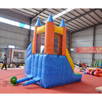 Structure gonflable d'extérieur pour enfants avec toboggan aquatique, trampoline gonflable commercial pour enfants avec toboggan et fosse à balles