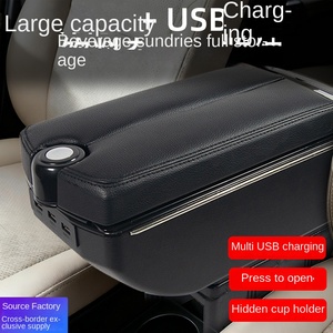Nueva Caja Reposabrazos Universal para Auto con Almacenamiento Central y Puerto USB, Multifuncional, de Plástico, Compatible con Modelos AC-450 - Product Image 3
