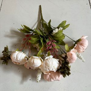 13 Branches de pivoines artificielles vintage européennes, bouquets de pivoines pour mariage, pivoines simulées - Product Image 5