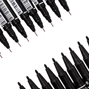 2023無毒卸売カスタマイズされたデュアルチップDOTマーカーペン122436色ラウンドDOTチップファイバー薄い弾丸チップマーカー - Product Image 5