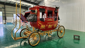 2025 nouveau Style timbre tiré par des chevaux chariot entraîneur de courrier chine chariot tiré par des chevaux transport spécial dessiné par des chevaux - Product Image 6