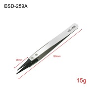 Pinzas ESD Profesionales para Reparación de PCB y Fabricación de Semiconductores con Características Antimagnéticas y Anticorrosivas