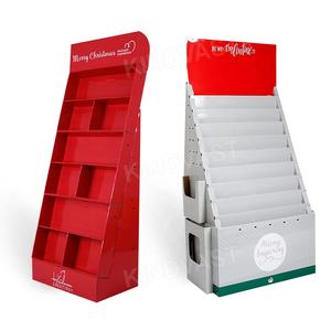 Hot Sale Kerstfestival Promotionele Product Display Rack Kartonnen Vloer Display Cadeau Kerstboom Display Stand - Product Image 1