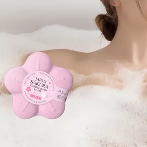 Sıcak satış LAIKOU bile cilt tonu besleyici nemlendirici japonya Sakura kabarcık banyo bombası