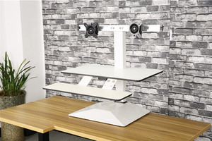 <span class=keywords><strong>Amazon</strong></span> Top vendedor hecho en China de pie de altura ajustable de <span class=keywords><strong>escritorio</strong></span> de la computadora convertidor elevador portátil - Product Image 4