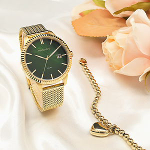 Reloj <span class=keywords><strong>Solar</strong></span> Ecológico Popular 2024 con Madreperla, Reloj de Pulsera de Acero Inoxidable para Mujer, Logotipo Personalizado, Reloj <span class=keywords><strong>Solar</strong></span> con Madreperla - Product Image 3