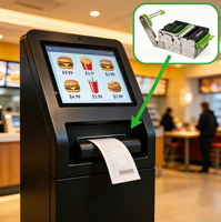 Impresora Térmica Integrada de Alta Velocidad Cashino KP-803 de 80 mm, 250 mm/s, ESC/POS, Serial, Térmica Directa, para Máquinas de Autoservicio