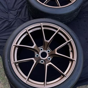 Jantes de voiture forgées concaves à protection à vie, finition bronze usinée, à rayons en Y, compatibles avec les voitures particulières <span class=keywords><strong>BMW</strong></span>, Benz, Audi, Tesla, Porsche - Product Image 1