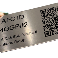 Étiquettes adhésives personnalisées avec code QR, code-barres, données variables, résistantes à la température, résistantes aux produits chimiques, plaque signalétique pour actifs