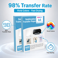 Papier de sublimation A4 en gros, 500 feuilles, 100 g/m², sans bavures, papier de transfert pour presse à chaud