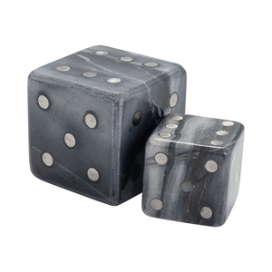 Dadi decorativi in marmo per la casa, l'ufficio, la scrivania, il soggiorno, il tavolino da caffè, ornamenti artistici da gioco. - Product Image 3