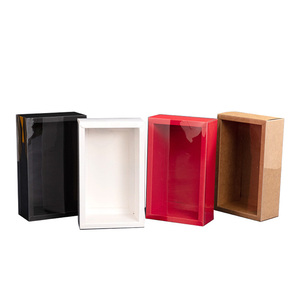 Tùy Chỉnh Rõ Ràng <span class=keywords><strong>Top</strong></span> Nắp Xem Vuông Điều Trị Kẹo Bao Bì Quà Tặng Hộp Giấy Với Rõ Ràng PVC Cửa Sổ - Product Image 4