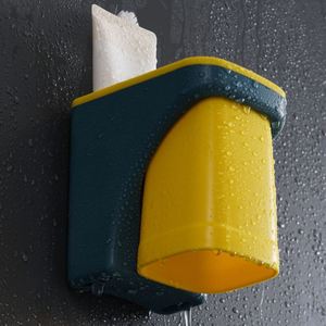 Accessories Magnetic Toothpaste Dispenser <b>Holder</b> <b>Toothbrush</b> <b>Wall</b> Bathroom Tools Set - Product Image 3