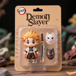 Design personalizzato demone Slayer Anime Figure di plastica materiale PVC modello giocattoli statuetta grazioso ornamento regalo - Product Image 5