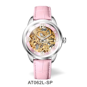 นาฬิกาข้อมือผู้หญิงแบรนด์แท้ หนังแท้สีขาว หรูหรา สายสแตนเลส สตีล ระบบออโตเมติก เครื่องจักรกล - Product Image 5