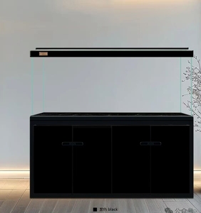 Aquarium sur pied en verre ultra-blanc sur mesure, grand format, avec système de filtration intelligent au fond, capacité 600L, pour extérieur et intérieur - Product Image 6