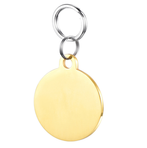 Étiquettes de Chien En <span class=keywords><strong>Acier</strong></span> inoxydable Cercle Étiquettes D'IDENTIFICATION Pour Animaux DE Compagnie Personnaliser Logo Étiquettes - Product Image 1