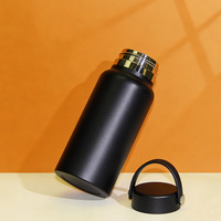 Botol Air Olahraga Termos Vakum Anti Bocor Berinsulasi Dinding Ganda 40oz dari Baja Tahan Karat 304 dengan Logo Kustom untuk Perjalanan