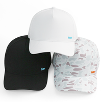 Gorra Deportiva Unisex HS41 de 5 Paneles, Diseño Perforado Blanco, Tela Impermeable, Logotipo Personalizado, Gorra para Correr al Aire Libre, Venta al Por Mayor
