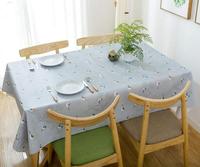 Nappe en vinyle robuste pour table à manger de cuisine Nappe en PVC lavable pour table rectangulaire (54 ''x 72'', design oiseau)