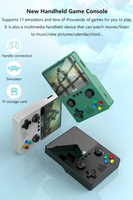 Consoles de jeux portables X6, double joystick 3D, écran IPS de 3,5 pouces, console de jeux rétro, 11 émulateurs, plus de 10 000 jeux, 32 Go de ROM