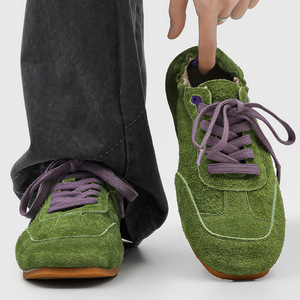 Nouvelle Arrivée 2026 – Baskets Homme Style Allemand Vertes Décontractées Respirantes Chaussures Athlétiques Plates Tendance - Product Image 1