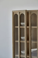 Vitrine moderne vintage en verre de ferme japonaise Chêne Bois Pin Maison Salon Salle à manger Hôtels Halls Meubles